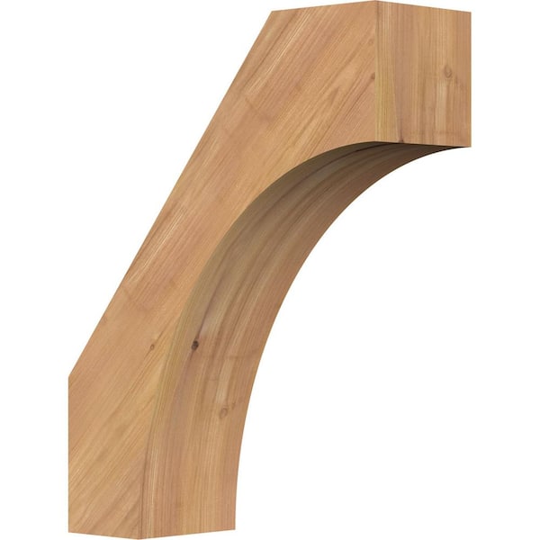 Ekena Millwork 5 1/2"W x 16"D x 20"H Westlake Smooth Knee Brace, Western Red Cedar