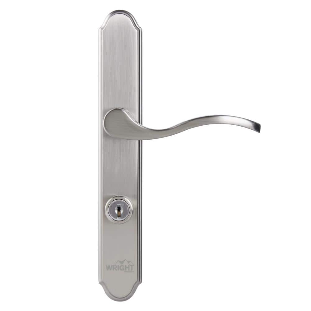 Wright Products Serenade Mortise Keyed Lever Mount Latch with Deadbolt for  Screen and Storm Doors, Satin Nickel VMT115SN The Home Depot