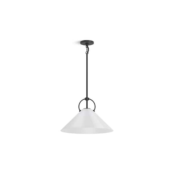 KOHLER Kernen By Studio McGee 1-Light Matte Black Pendant Light