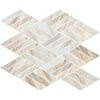 MSI Angora Rhombus 12.45 in. x 10.83 in. Polished Marble Wall Tile (9.4 ...