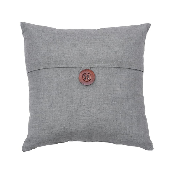 C&F HOME Grey Envelope 18 in. x 18 in. Standard Pillow