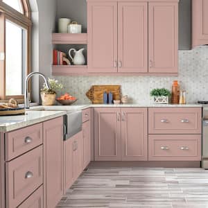 1 qt. #S160-2 Pink Quartz Semi-Gloss Enamel Interior/Exterior Cabinet, Door & Trim Paint