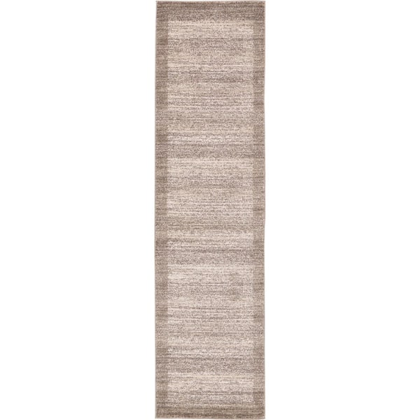 Unique Loom Del Mar Abigail Beige 2' 7 x 10' 0 Runner Rug