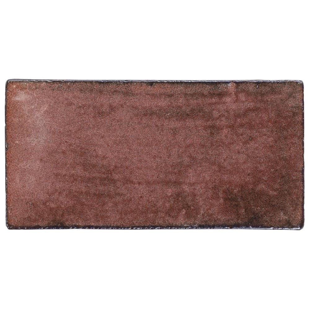 Orion Copper 3.93 in. x 0.39 in. Glazed Terracotta Clay Subway Wall Tile Sample price history on PriceWatchPro