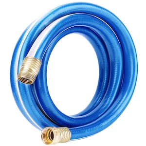 3/4 in. x 5 ft. Heavy-Duty Blue and White 4-Star Utility Hose