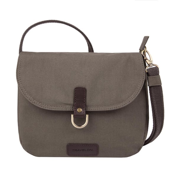 Courier Stone Gray Anti-Theft Saddle Crossbody Bag