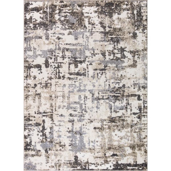 Concord Global Trading Charlotte Collection Atlantis Ivory 6 ft. 7 in. x 9 ft. 3 in. Area Rug