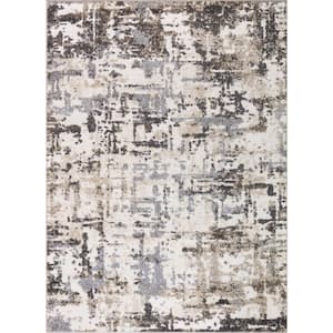 Charlotte Collection Atlantis Ivory 6 ft. 7 in. x 9 ft. 3 in. Area Rug