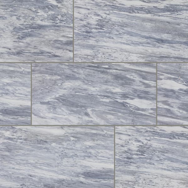 Daltile Yorkview Bluette Crystal 12 in. x 24 in. Glazed Porcelain Floor and Wall Tile (410.4 sq. ft./Pallet)