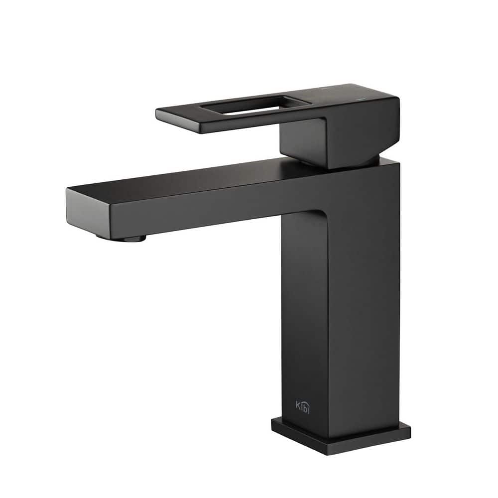 KIBI Single Handle Lever Handle Single Hole Bathroom Sink Faucet