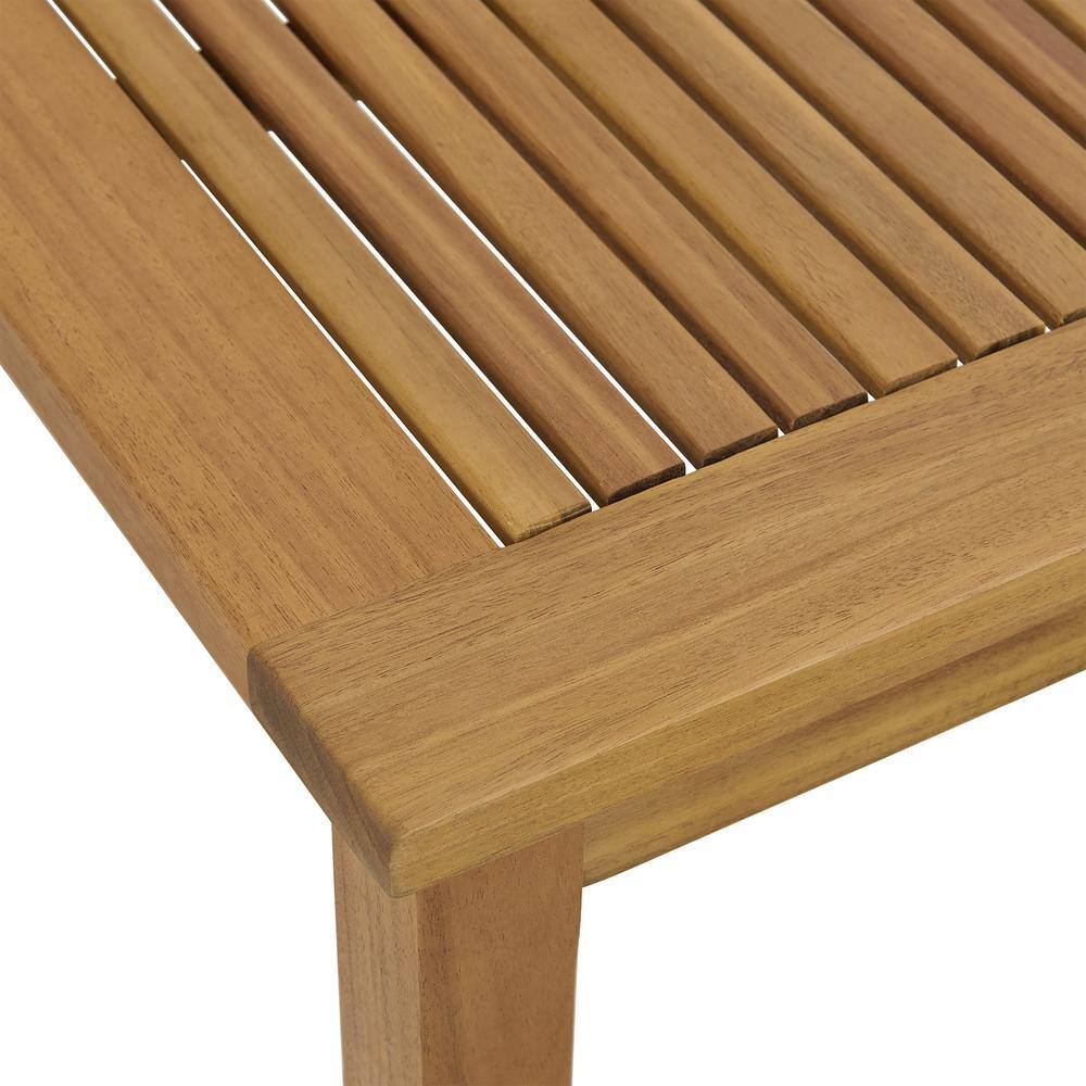 Okemo Natural Acacia Wood Outdoor End Table Set