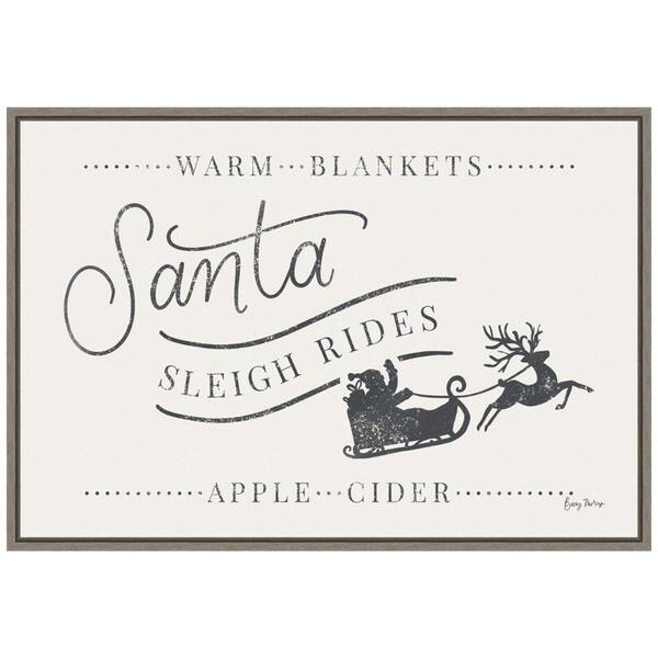 Amanti Art 23 .25 in. W x 16 in. H Vintage Christmas VI Christmas Holiday Framed Canvas Box Wall Art