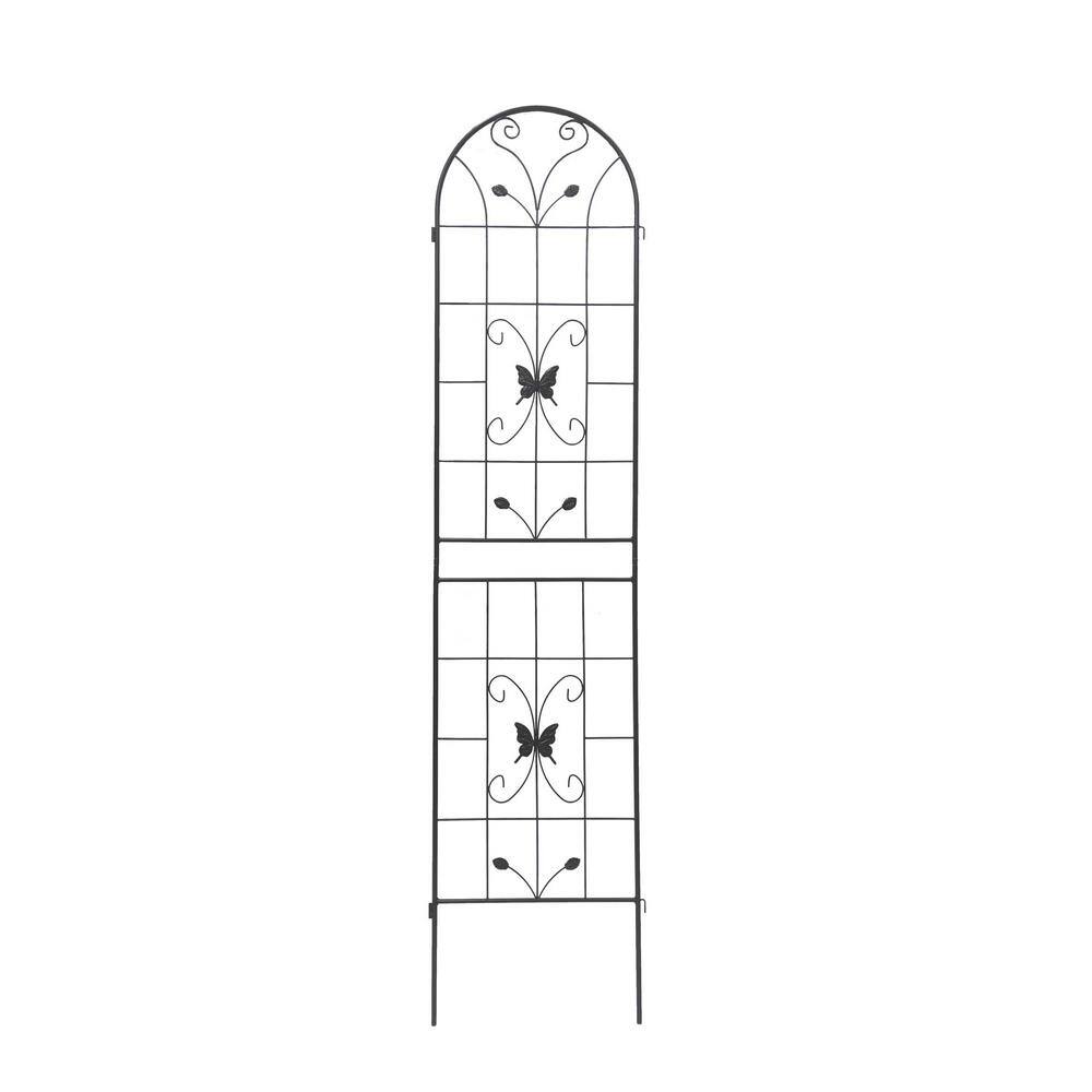 40 in. x 86.7 in. in White Metal Garden Trellis for Climbing Plants Outdoor Flower Support (2-Pack) price history on PriceWatchPro