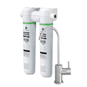Under Sink Dual Stage Water Filtration System with Faucet