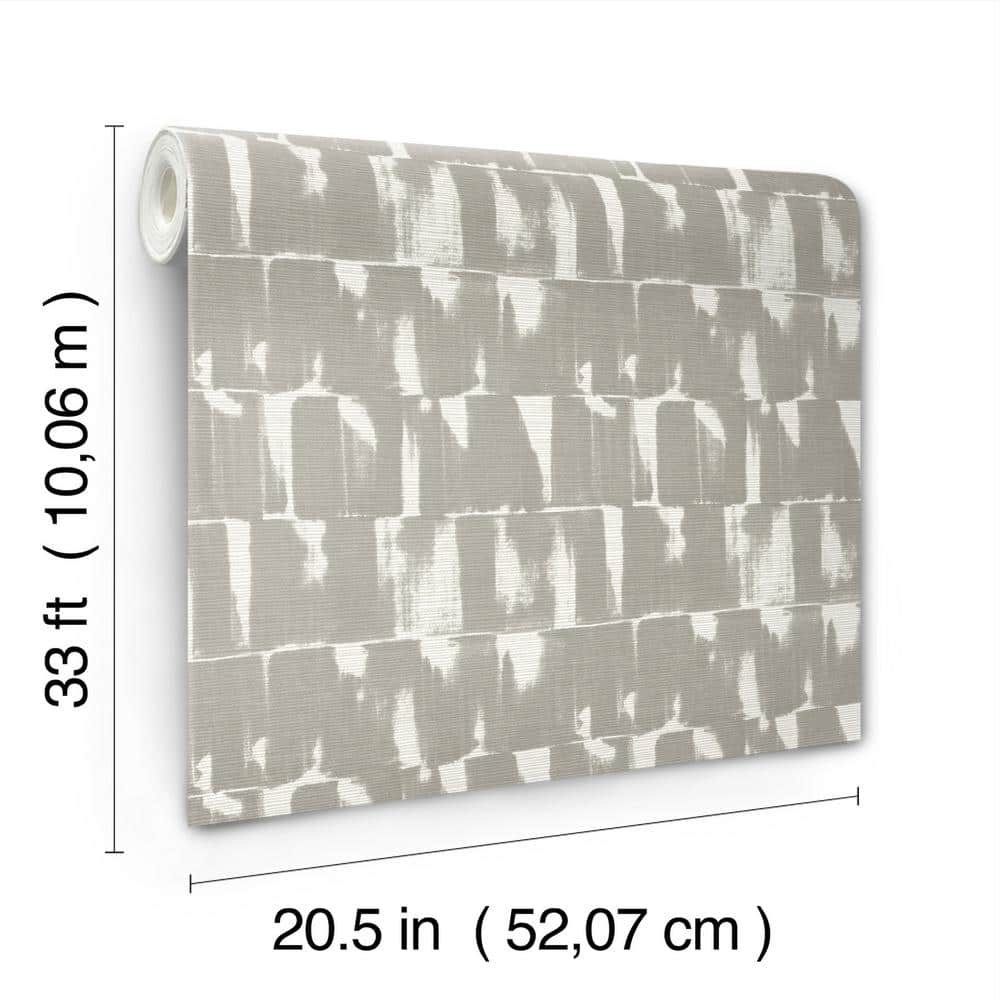 Bancroft Grey Abstract Non-Woven Washable Wallpaper