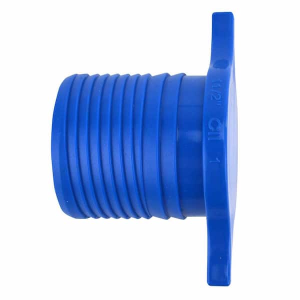Apollo 1-1/2 in. Barb Insert Blue Twister Polypropylene Plug Fitting