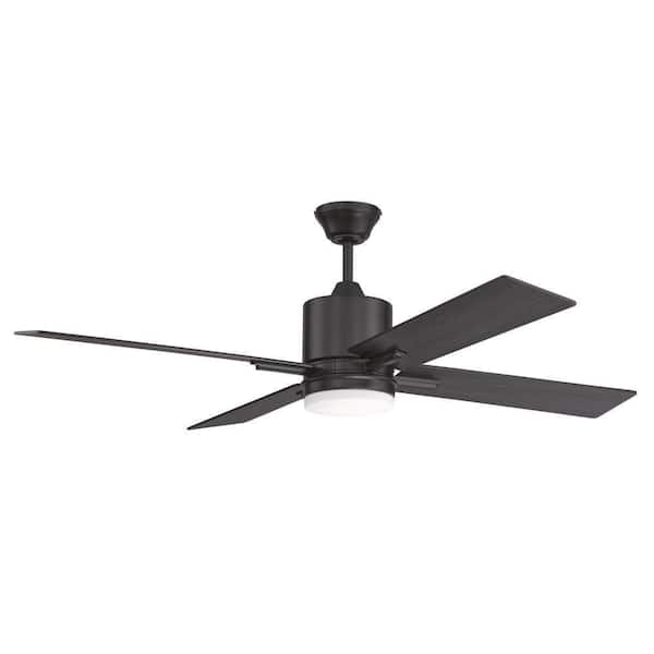 Craftmade Teana 52 In. Indoor Flat Black Ceiling Fan Wall-control 