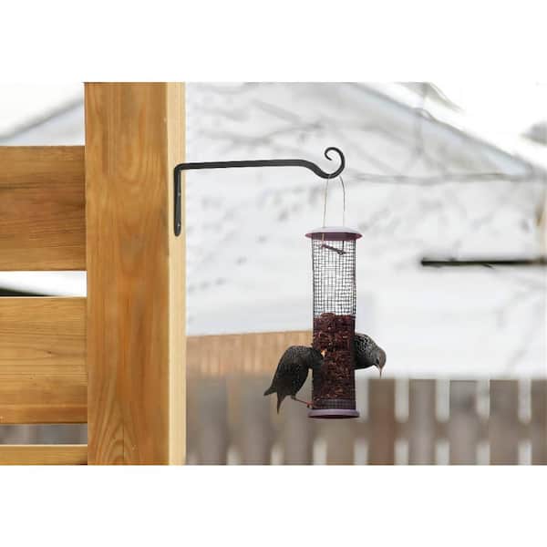 Heavy-Duty Plant Hanger Bracket Outdoor Hand-Forged Hanging Plant Bracket Durable and Stable Bird Feeder Hanger Metal