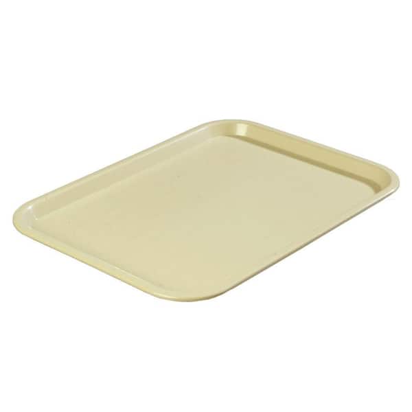 Carlisle 12.06 in. x 16.31 in. Polypropylene Cafeteria/Food Court Serving Tray in Buff (Case of 24)