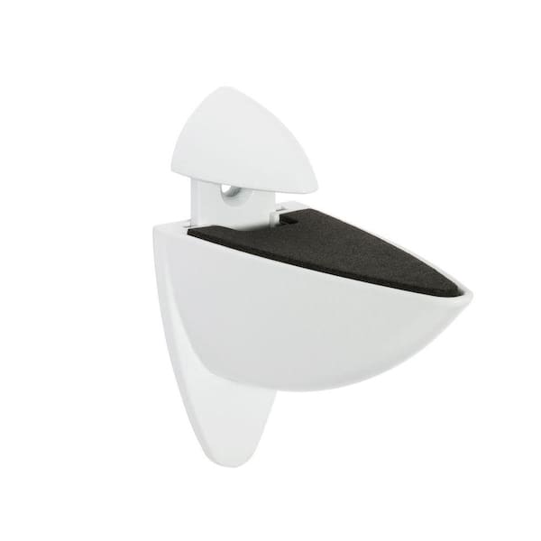 ARA 0.24 in.-1 in. White Adjustable Shelf Bracket