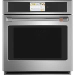 27 in. Smart Single Electric Wall Oven in Stainless Steel with Convection Cooking