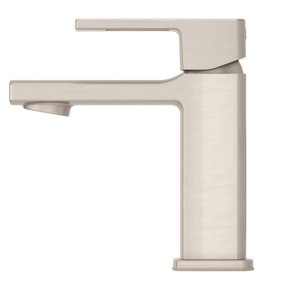 Brushed Nickel Single Handle High Arc Bathroom Faucet