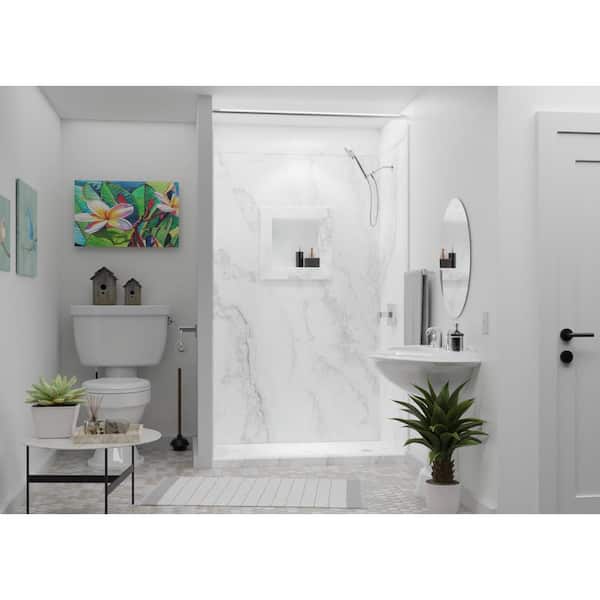 17 in. x 17 in. Square Recessed Shampoo Caddy in Calypso