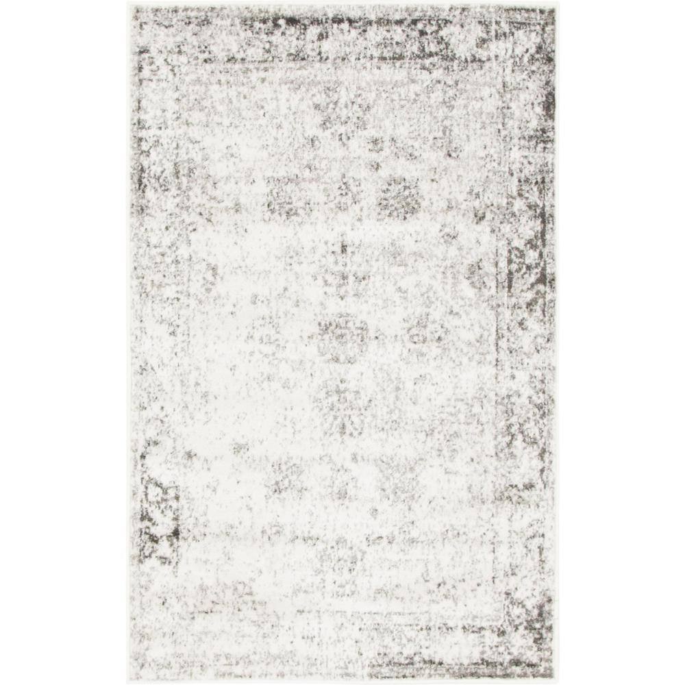 3/' 3 x 5/' 3 Details about / Unique Loom Sofia Traditional Area Rug Gray