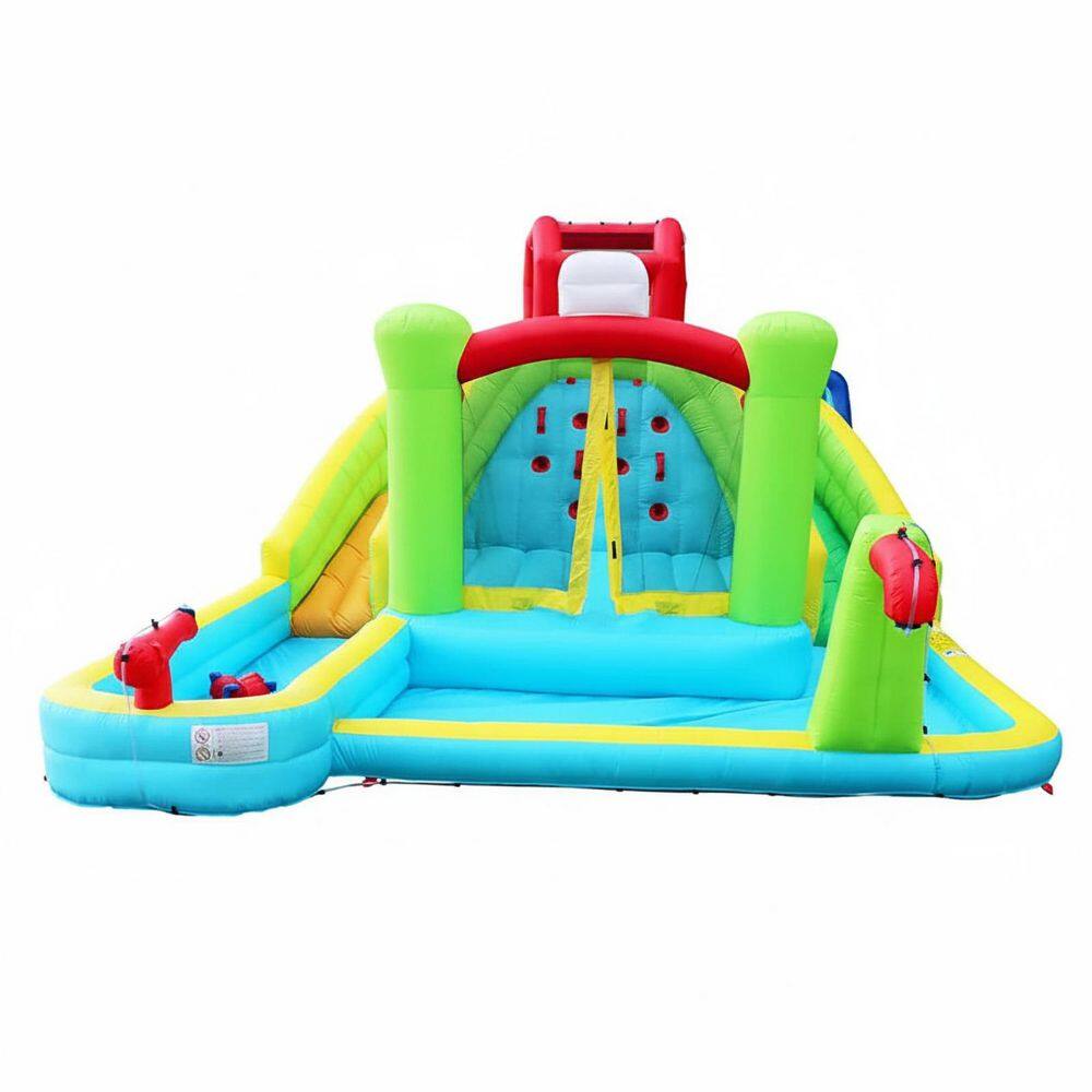 Bounce House with Double Slides, Rock Climbing, Basketball Hoop, Water Pool, 1 Pack price history on PriceWatchPro