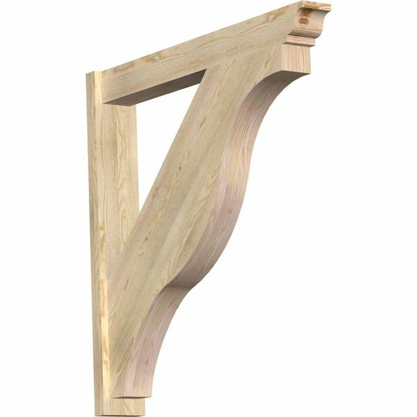Ekena Millwork 6 in. x 42 in. x 42 in. Fuston Traditional Rough Sawn Douglas Fir Outlooker