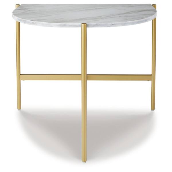 Wynora End Table - White/Gold Wynora End Table - White/Gold