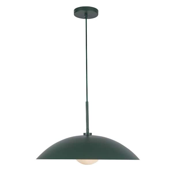 Regent 19-in 1 Light 60-Watt Pine Green Pendant Light