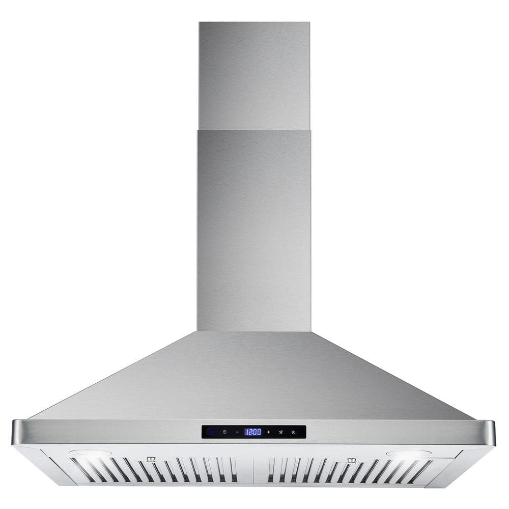Cosmo 30 in. Ducted Range Hood in Stainless Steel with Touch Controls, LED Lighting and Permanent Filters