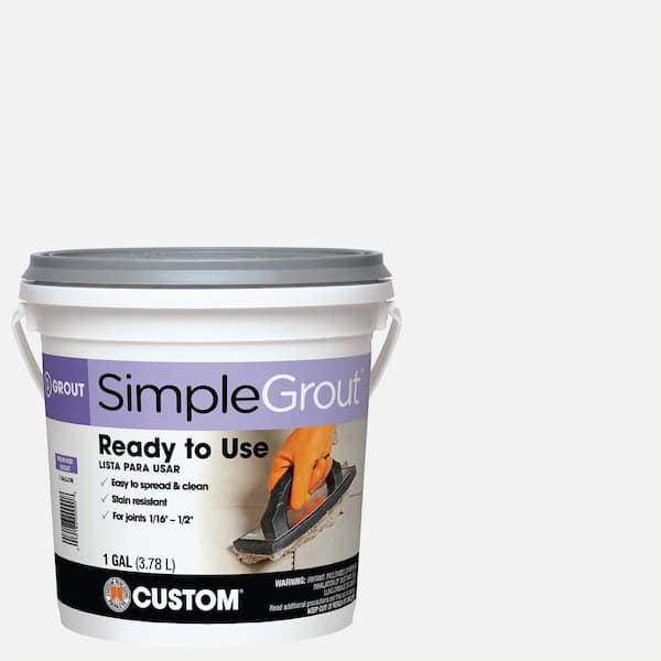 Custom Building Products SimpleGrout #640 Arctic White 1 gal. Pre-Mixed Grout