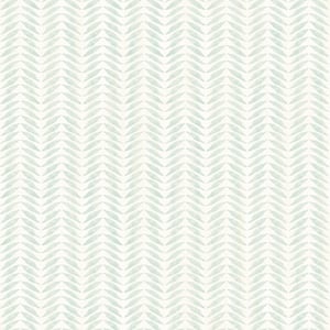 Espalier Teal Chevron Stripe Paper Strippable Roll (Covers 56.4 sq. ft.)