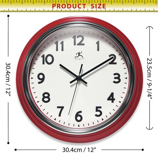 Infinity Instruments Gas Station Classic 12 in. Wall Clock