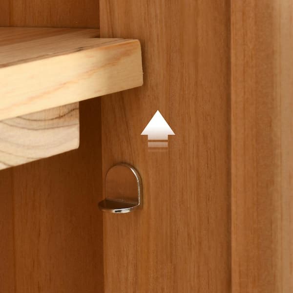 Dextrus XL Solid Wood Outdoor Storage Cabinet - Versatile Movable