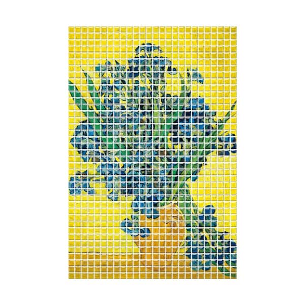 ilemong 10 in. x 10 in. Aesthetic Vinyl Peel and Stick Wall Tile for Kitchen, 3D 3-Dimensional Decor, Multi-Color (6-Piece)