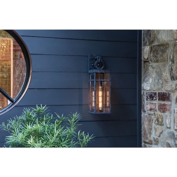 HINKLEY Hinkley Porter Small Outdoor Wall Mount Lantern, Oil Rubbed Bronze