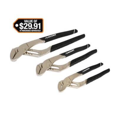 Husky 3-Piece Groove Joint Pliers Set 91631