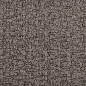 Painted Picture - Hematite-Gray 12 ft. 45 oz. Triexta PET Pattern Installed Carpet