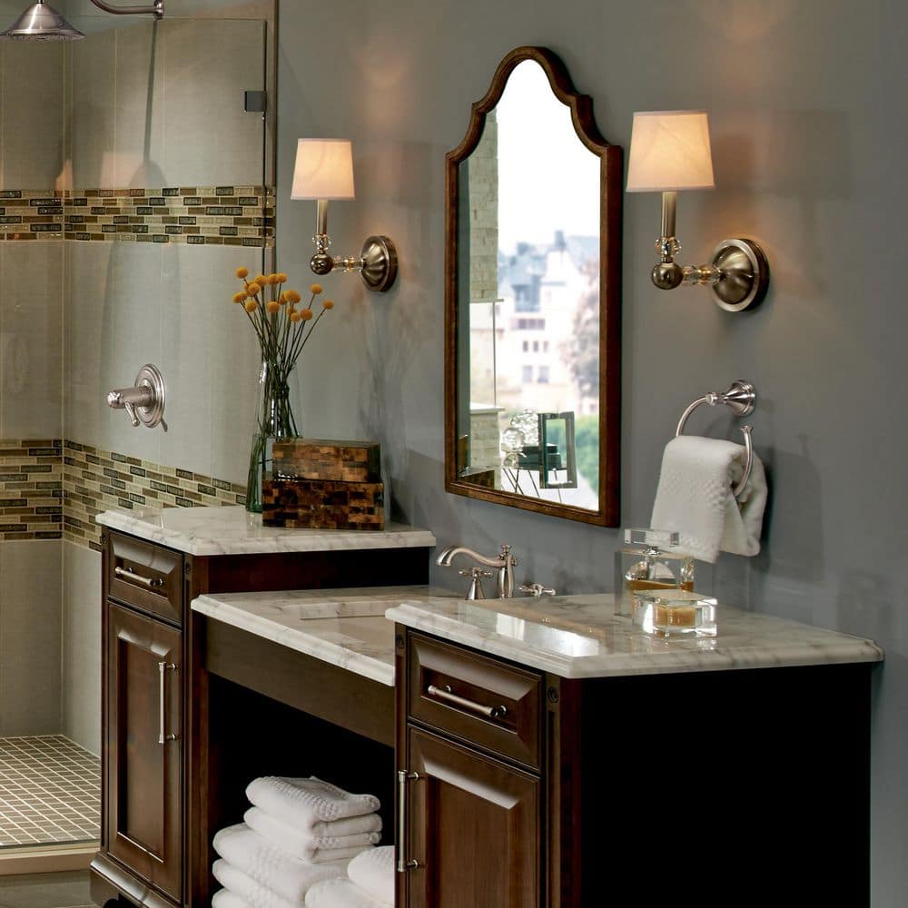 Chrome Wall Mounted Double Robe Hook
