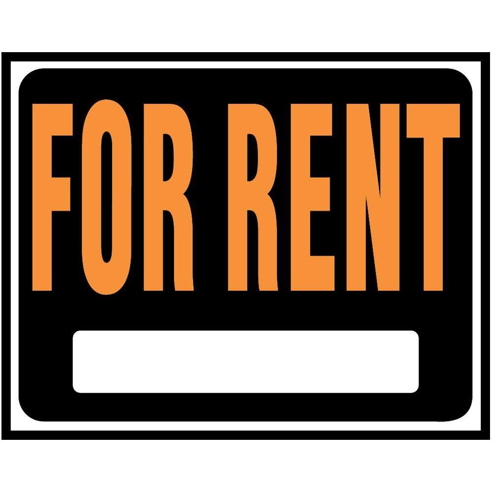 HY-KO 15 in. x 19 in. Plastic for Rent Sign SP-102 - The Home Depot