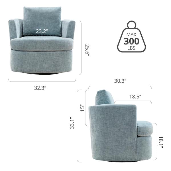 スツール BLUESTAR Navy Blue Scallop Shell Nautical & Coastal Accent Chair