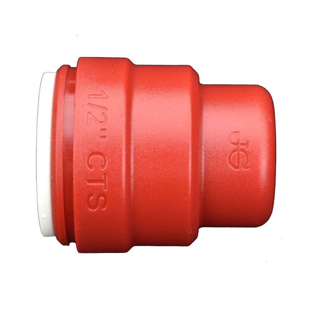 John Guest SpeedFit 1/2 in. Red Plastic Push-to-Connect End