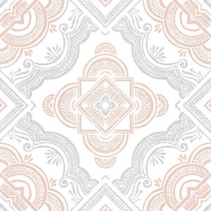 Cecilia 12 in. W x 12 in. L White Peel & Stick Vinyl Tile Flooring (20 sq. ft./case)