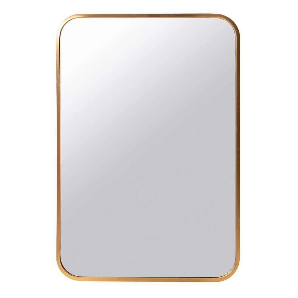 16 in. W x 24 in. H Rectangular Aluminum Framed Wall Bathroom Vanity Mirror