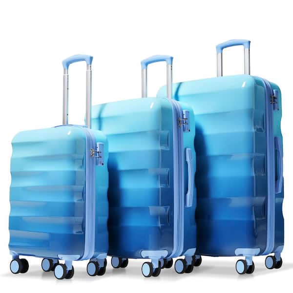 3-Piece Luggage Set Hardshell with Spinner Wheels and TSA Lock, PC+ABS, Vibrant Glossy (20 in./24 in./28 in.)