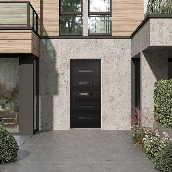 Tessari Doors D9 36 in. x 80 in. Black P Right-Hand/Inswing Tessari Doors D9 36 in. x 80 in. Black P Right-Hand/Inswing
