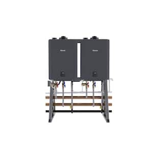 TRS Inline Free Standing 2-Unit Tankless Water Heater System